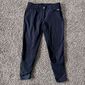 Piper Women's Breeches Softshell Winter Full Seat pants Black Size 30R Fleece